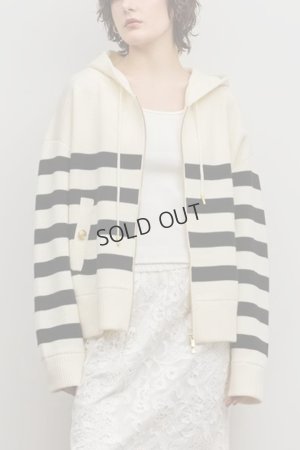 画像1: グレースコンチネンタル｜GRACE CONTINENTAL ダイアグラム DIAGRAM  フォルムニットパーカー{-BFS}