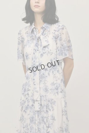 画像2: {SOLD}グレースコンチネンタル｜GRACE CONTINENTAL ダイアグラム DIAGRAM  フラワープリントシャツフレアワンピース{-BFS}