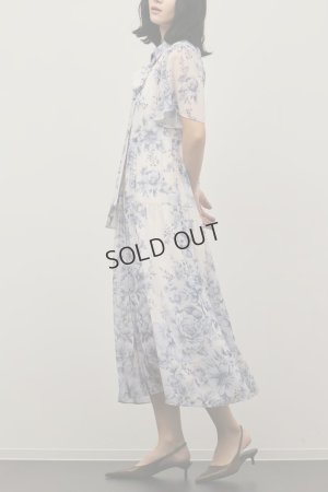 画像4: {SOLD}グレースコンチネンタル｜GRACE CONTINENTAL ダイアグラム DIAGRAM  フラワープリントシャツフレアワンピース{-BFS}