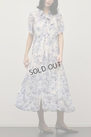 画像5: {SOLD}グレースコンチネンタル｜GRACE CONTINENTAL ダイアグラム DIAGRAM  フラワープリントシャツフレアワンピース{-BFS}