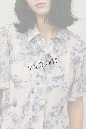 画像12: {SOLD}グレースコンチネンタル｜GRACE CONTINENTAL ダイアグラム DIAGRAM  フラワープリントシャツフレアワンピース{-BFS}