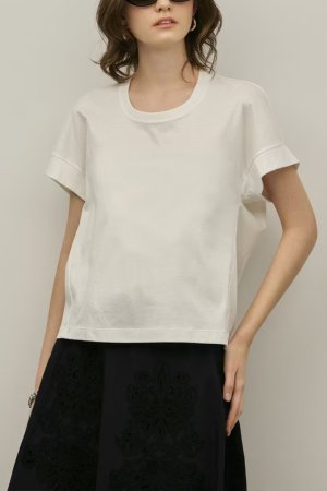 画像1: グレースコンチネンタル｜GRACE CONTINENTAL ダイアグラム DIAGRAM  ルーズカットTシャツ{-BFS}