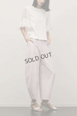 画像4: グレースコンチネンタル｜GRACE CONTINENTAL ダイアグラム DIAGRAM  シフォンスリーブカットトップ{-BFS}