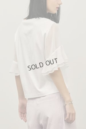 画像10: グレースコンチネンタル｜GRACE CONTINENTAL ダイアグラム DIAGRAM  シフォンスリーブカットトップ{-BFS}