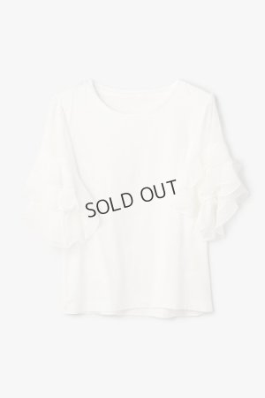 画像14: グレースコンチネンタル｜GRACE CONTINENTAL ダイアグラム DIAGRAM  シフォンスリーブカットトップ{-BFS}