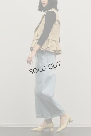 画像3: グレースコンチネンタル｜GRACE CONTINENTAL ダイアグラム DIAGRAM  ペプラムトレンチベスト{-BFS}