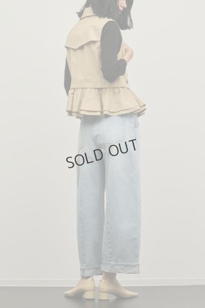 画像4: グレースコンチネンタル｜GRACE CONTINENTAL ダイアグラム DIAGRAM  ペプラムトレンチベスト{-BFS}