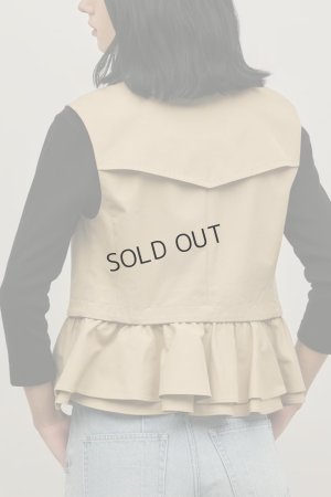 画像9: グレースコンチネンタル｜GRACE CONTINENTAL ダイアグラム DIAGRAM  ペプラムトレンチベスト{-BFS}