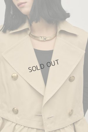 画像10: グレースコンチネンタル｜GRACE CONTINENTAL ダイアグラム DIAGRAM  ペプラムトレンチベスト{-BFS}