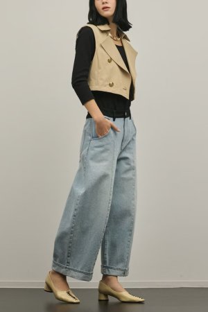 画像16: ★取り寄せリクエスト注文受付中★ グレースコンチネンタル｜GRACE CONTINENTAL ダイアグラム DIAGRAM  ペプラムトレンチベスト{-BFS}