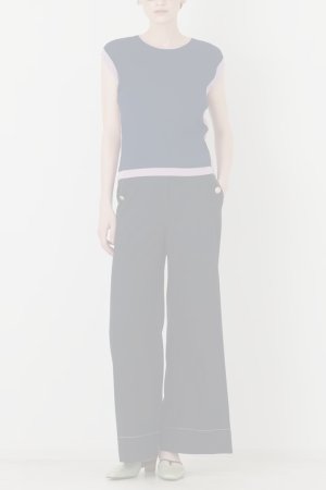 画像2: グレースコンチネンタル｜GRACE CONTINENTAL ダイアグラム DIAGRAM  シャンブレーマリンパンツ{-BFA}