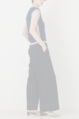 画像3: グレースコンチネンタル｜GRACE CONTINENTAL ダイアグラム DIAGRAM  シャンブレーマリンパンツ{-BFA}