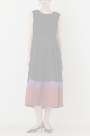 画像1: グレースコンチネンタル｜GRACE CONTINENTAL ダイアグラム DIAGRAM  カットソーコンビワンピース{-BFA}