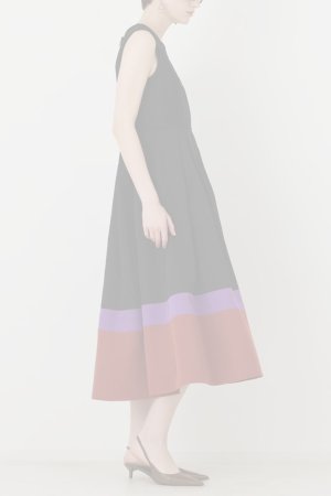 画像3: グレースコンチネンタル｜GRACE CONTINENTAL ダイアグラム DIAGRAM  カットソーコンビワンピース{-BFA}