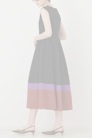 画像5: グレースコンチネンタル｜GRACE CONTINENTAL ダイアグラム DIAGRAM  カットソーコンビワンピース{-BFA}