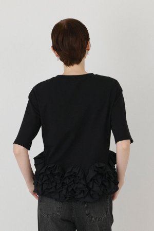 画像8: グレースコンチネンタル｜GRACE CONTINENTAL ダイアグラム DIAGRAM  フリルヘムカットトップ {-BFA}