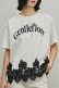 画像2: グレースコンチネンタル｜GRACE CONTINENTAL ダイアグラム DIAGRAM  レースヘムロゴTシャツ{-BFS} (2)