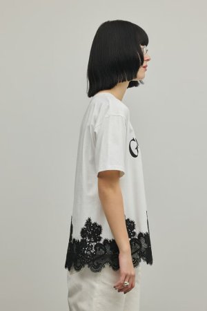 画像9: グレースコンチネンタル｜GRACE CONTINENTAL ダイアグラム DIAGRAM  レースヘムロゴTシャツ{-BFS}
