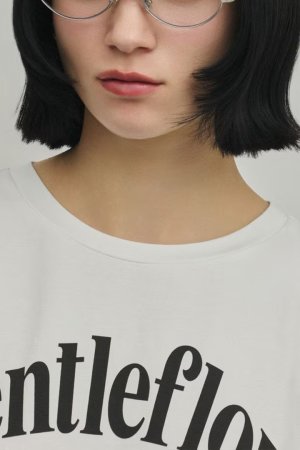 画像11: グレースコンチネンタル｜GRACE CONTINENTAL ダイアグラム DIAGRAM  レースヘムロゴTシャツ{-BFS}