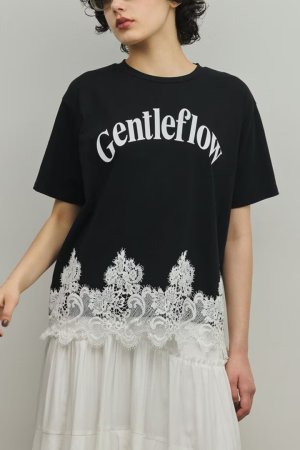 画像1: ★取り寄せリクエスト注文受付中★ グレースコンチネンタル｜GRACE CONTINENTAL ダイアグラム DIAGRAM  レースヘムロゴTシャツ{-BFS}