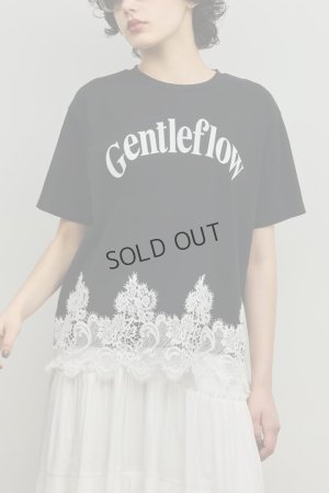 画像1: グレースコンチネンタル｜GRACE CONTINENTAL ダイアグラム DIAGRAM  レースヘムロゴTシャツ{-BFS}
