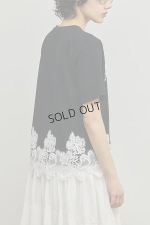 画像3: グレースコンチネンタル｜GRACE CONTINENTAL ダイアグラム DIAGRAM  レースヘムロゴTシャツ{-BFS}
