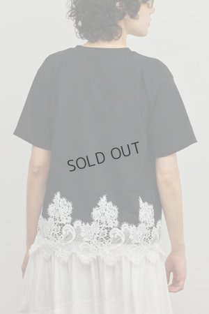 画像4: グレースコンチネンタル｜GRACE CONTINENTAL ダイアグラム DIAGRAM  レースヘムロゴTシャツ{-BFS}