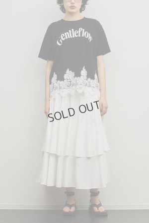 画像5: グレースコンチネンタル｜GRACE CONTINENTAL ダイアグラム DIAGRAM  レースヘムロゴTシャツ{-BFS}