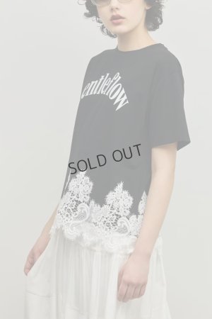 画像6: グレースコンチネンタル｜GRACE CONTINENTAL ダイアグラム DIAGRAM  レースヘムロゴTシャツ{-BFS}