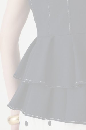 画像13: グレースコンチネンタル｜GRACE CONTINENTAL ダイアグラム DIAGRAM  シャンブレーフリルベスト{-BFA}