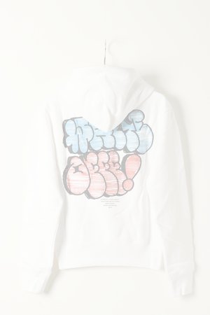 画像1:   Off-white オフホワイト WHITE OFFF GRAFF SLIM HOOD{0MBB034R21FLE005WT-BAS}