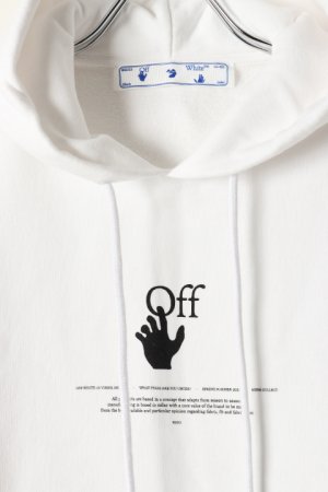 画像2: Off-white オフホワイト WHITE OFFF GRAFF SLIM HOOD{0MBB034R21FLE005WT-BAS}