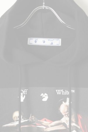 画像2:   Off-white オフホワイト CARAVAGGIO OVER HOODIE{0MBB037R21FLE002BK-BAS}