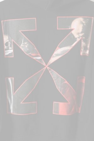 画像4:   Off-white オフホワイト CARAVAGGIO OVER HOODIE{0MBB037R21FLE002BK-BAS}
