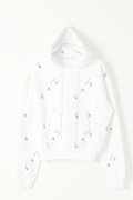   Off-white オフホワイト OW ALLOVER OVER HOODIE{0MBB037R21FLE008WT-BAS}