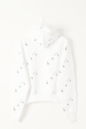 画像5:  {SOLD} Off-white オフホワイト OW ALLOVER OVER HOODIE{0MBB037R21FLE008WT-BAS}