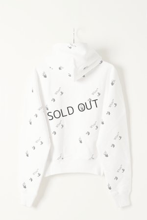 画像5: {SOLD}Off-white オフホワイト OW ALLOVER OVER HOODIE{0MBB037R21FLE008WT-BAS}