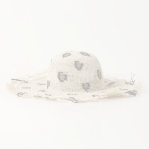 画像2:  {SOLD} MARCHER マルシェ レオパードつば広ペーパーハット{-BJS}