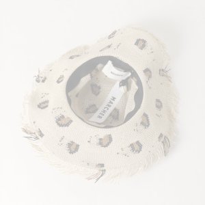 画像3:  {SOLD} MARCHER マルシェ レオパードつば広ペーパーハット{-BJS}