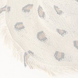 画像4:  {SOLD} MARCHER マルシェ レオパードつば広ペーパーハット{-BJS}
