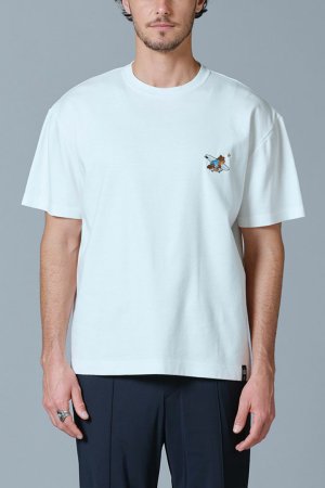 画像1: ダブスタ ダブルスタンダードクロージング｜DOUBLE STANDARD CLOTHING D/him サーフベア刺繍Tシャツ{-BES}
