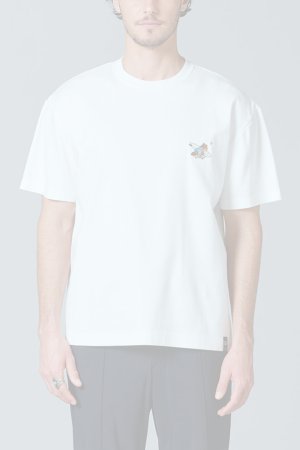 画像1:  {SOLD} ダブスタ ダブルスタンダードクロージング｜DOUBLE STANDARD CLOTHING D/him サーフベア刺繍Tシャツ{-BES}
