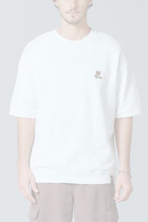 画像1:  {SOLD} ダブスタ ダブルスタンダードクロージング｜DOUBLE STANDARD CLOTHING D/him ベア刺繍Tシャツ{-BES}