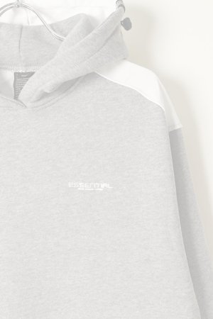 画像2:   DOUBLE STANDARD CLOTHING ダブルスタンダードクロージング 30/7裏毛+メモリーツイル パーカー{-BAA}