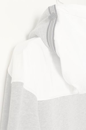 画像4:   DOUBLE STANDARD CLOTHING ダブルスタンダードクロージング 30/7裏毛+メモリーツイル パーカー{-BAA}