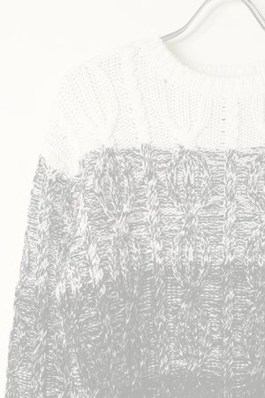 画像3:   DOUBLE STANDARD CLOTHING ダブルスタンダードクロージング メランジケーブルニット{-BAA}