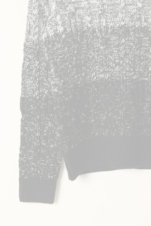 画像4:   DOUBLE STANDARD CLOTHING ダブルスタンダードクロージング メランジケーブルニット{-BAA}