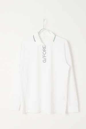 画像1:   G/FORE ジーフォア MENS NEW WONDER 長袖 ハーフジップポロシャツ{-BCS}