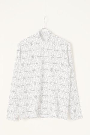 画像1:   G/FORE ジーフォア MENS COLORADOレイヤードロゴ 長袖モックネック{-BBA}