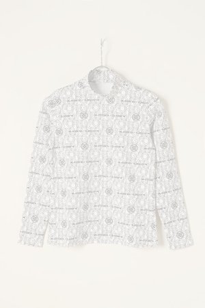 画像1:   G/FORE ジーフォア WOMENS COLORADOレイヤードロゴ 長袖モックネック{-BBA}